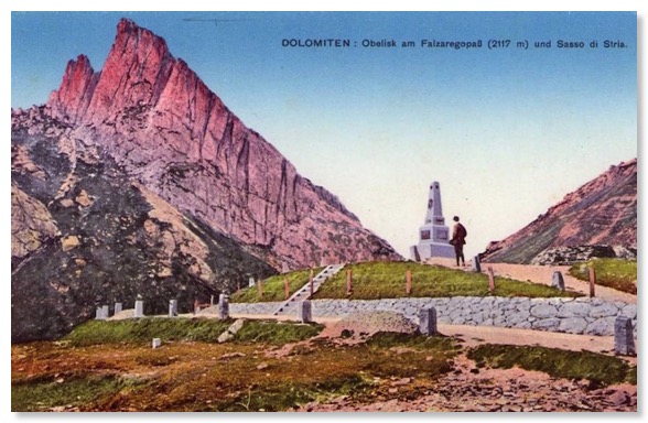 Early Falzarego monument card
